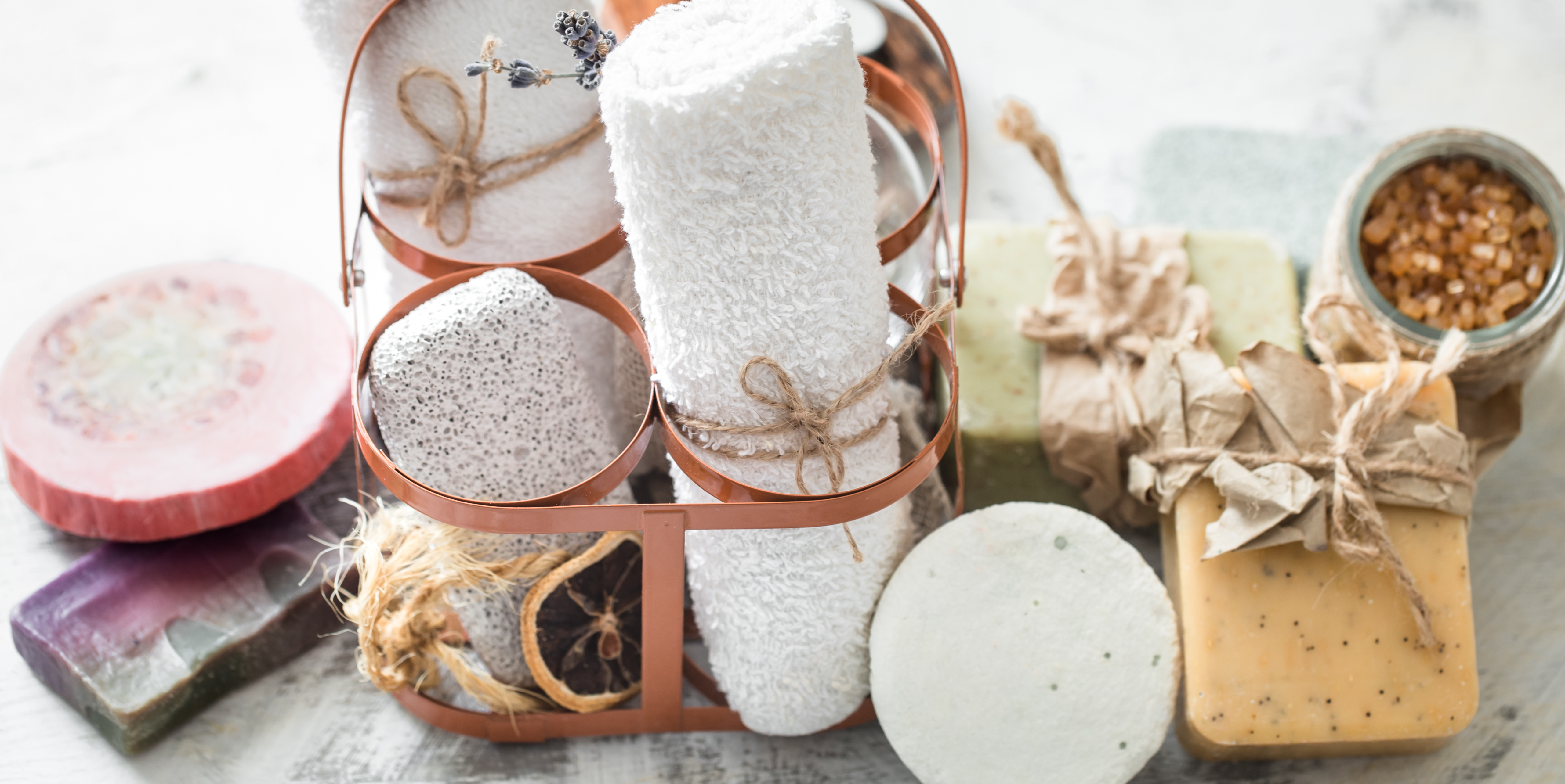 Majestic bath accessories and soap